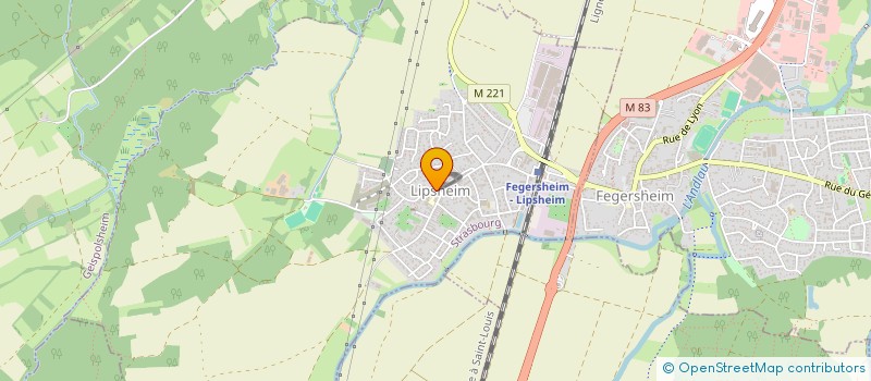 localisation de l'entreprise ASS SOCIETES CULTURELLES SPORTIVES  LIPSHEIM