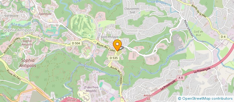 localisation de l'entreprise ASS SOCIO-CULT PERS A.F.S.S.A  BIOT