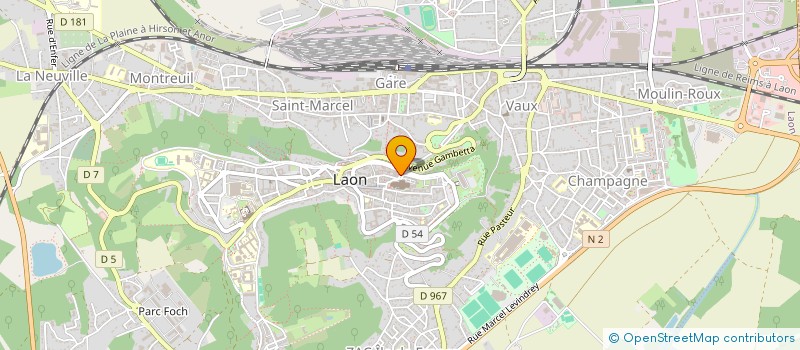 localisation de l'entreprise ASS SOCIO CULTUR MEMBRES AUXILL JUSTICE à LAON