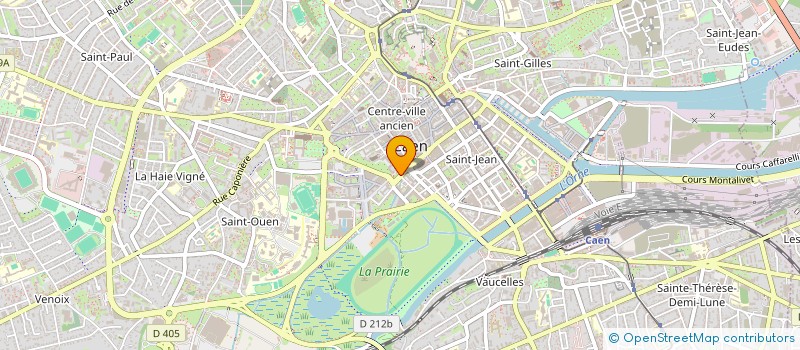 localisation de l'entreprise ASS SOCIO CULTUR PERS MINIST JUSTICE CALVADOS à CAEN