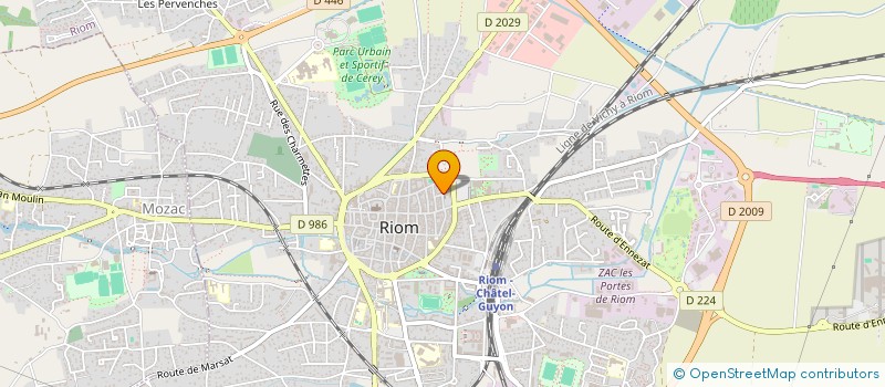 localisation de l'entreprise ASS SOCIO CULTUR PERSON COURS APPEL RIOM  RIOM