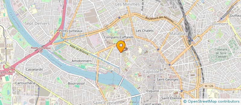 localisation de l'entreprise ASS SOCIO-CULTUR SOUTIEN MOD PERSON DRSP  TOULOUSE