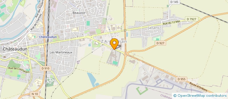 localisation de l'entreprise ASS SOCIO CULTUR SPORTIVE CD CHATEAUDUN à CHATEAUDUN