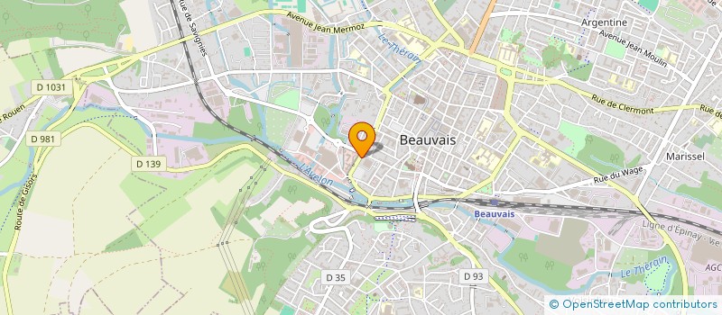 localisation de l'entreprise ASS SOCIO CULTURELLE CITE JUDICIAIRE  BEAUVAIS