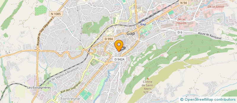 localisation de l'entreprise ASS SOCIO CULTURELLE DE LA VILLE DE GAP  GAP