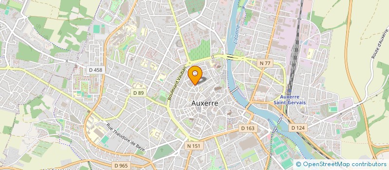 localisation de l'entreprise ASS SOCIO CULTURELLE DES PERSONNELS DU PALAIS DE JUSTICE D'AUXERRE à AUXERRE