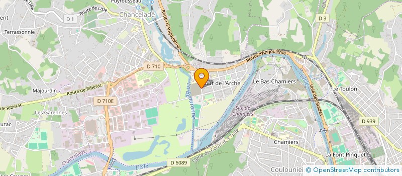 localisation de l'entreprise ASS SOCIO CULTURELLE DS HAB DU GOUR DE L'ARCHE  PERIGUEUX