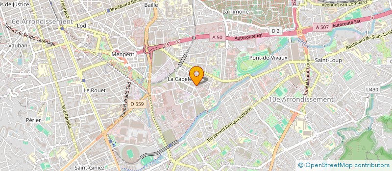 localisation de l'entreprise ASS SOCIO CULTURELLE EDUC CAPELETTE ENV à MARSEILLE