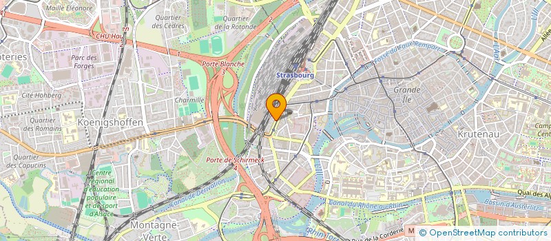 localisation de l'entreprise ASS SOCIO CULTURELLE SOURDS STRASBOURG à STRASBOURG