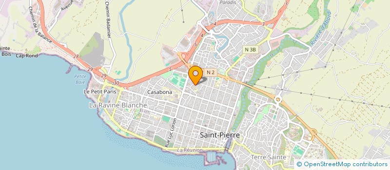 localisation de l'entreprise ASS SOCIO-ECONOMIQUE ET CULTURELLE à SAINT-PIERRE