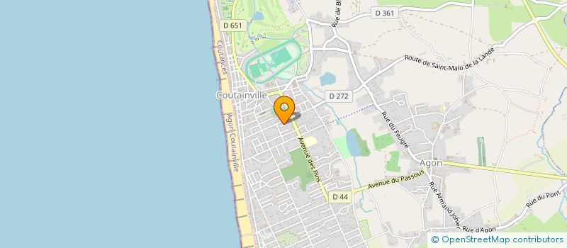 localisation de l'entreprise ASS SOCIO EDUC COLLEGE AGON  AGON-COUTAINVILLE