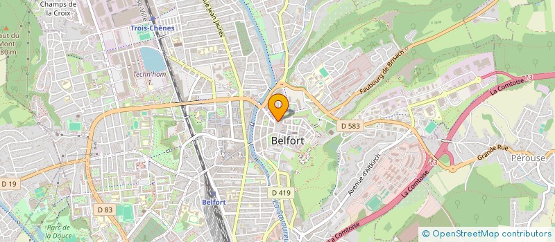 localisation de l'entreprise ASS SOCIO EDUCATIVE CONTROLE JUDICIAIRE à BELFORT