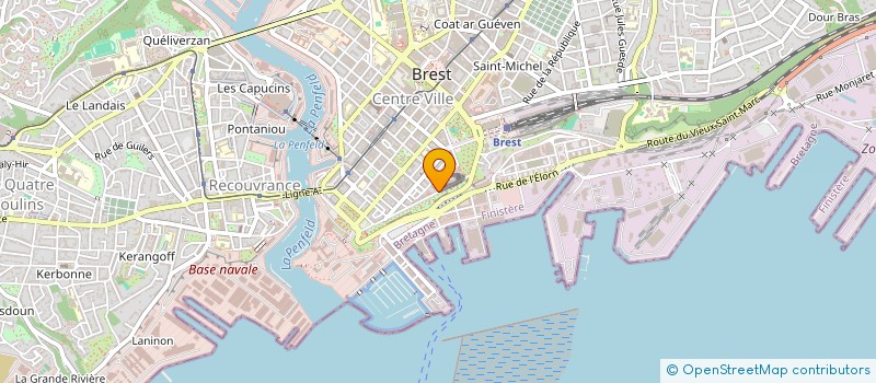 localisation de l'entreprise ASS SOCIO.PERSONNELS MINISTERE JUSTICE BREST à BREST