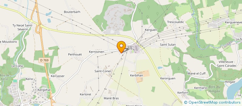 localisation de l'entreprise ASS SOCIO THERAPEUTIQUE CENTRE CHARCOT à CAUDAN