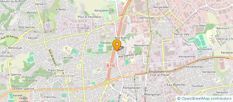 localisation de l'entreprise ASS SOCIOCULTURELLE SPORTIVE SOLIDARITE à BREST