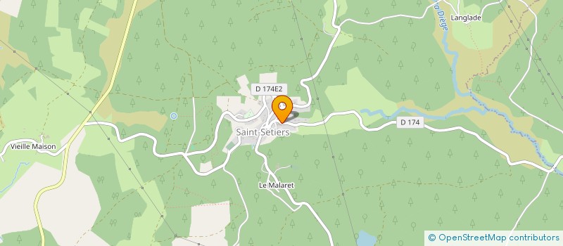 localisation de l'entreprise ASS SOCIOCULTUTELLE DU FOYER LES TAMARIS  SORNAC