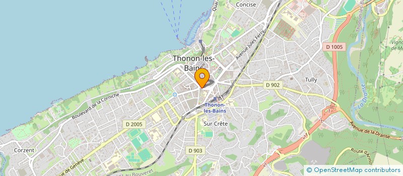 localisation de l'entreprise ASS SOINS A DOMICILE à THONON-LES-BAINS