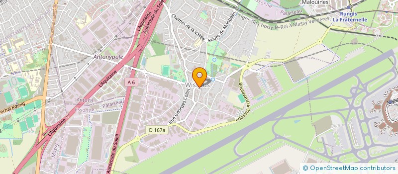 localisation de l'entreprise ASS SOINS AIDE MENAG DOMICILE WISSOUS  WISSOUS