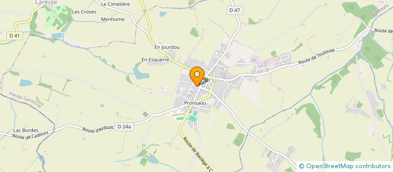 localisation de l'entreprise ASS SOINS DOMICILE PERSONNES AGEES à CADOURS