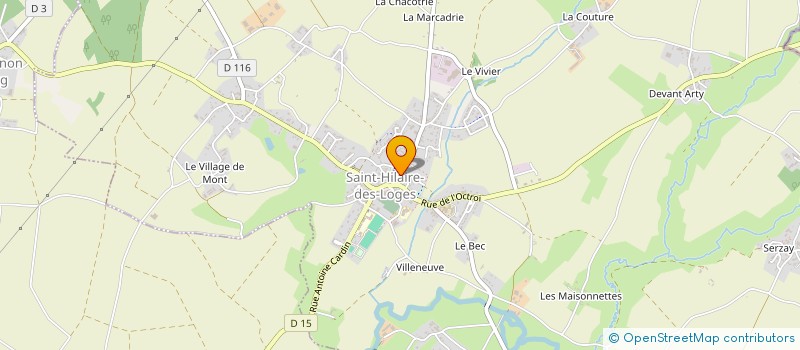 localisation de l'entreprise ASS SOINS INFIRMIER FONTAINES ST HILAIRE à SAINT-HILAIRE-DES-LOGES