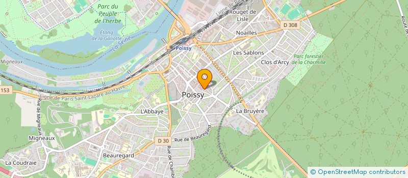 localisation de l'entreprise ASS SOINS MEDICAUX EDUCATIFS DE POISSY  POISSY