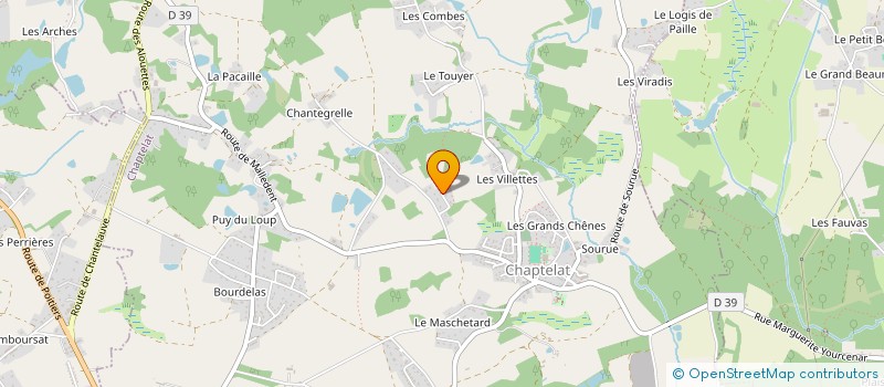 localisation de l'entreprise ASS SOLEIL VERT DE CHAPTELAT à CHAPTELAT