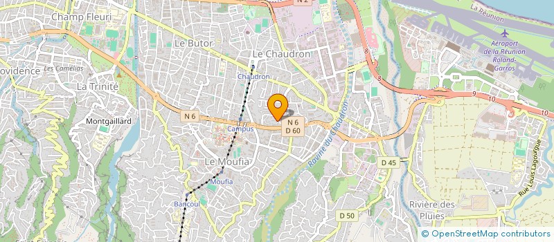 localisation de l'entreprise ASS SOLIDA JEUNES CALEBASSIERS RONTAUNAY à SAINT-DENIS