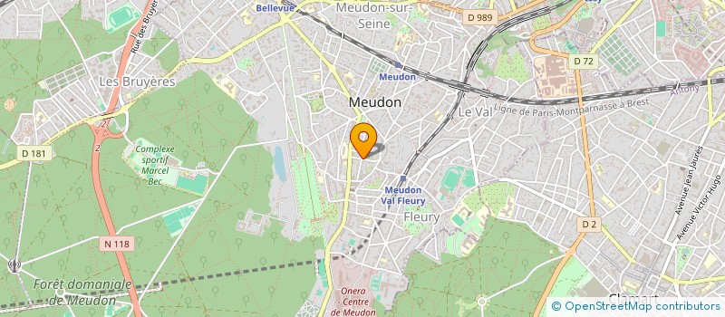 localisation de l'entreprise ASS SOLIDARITE AVEC LES TRAVAIL IMMIGRES à MEUDON