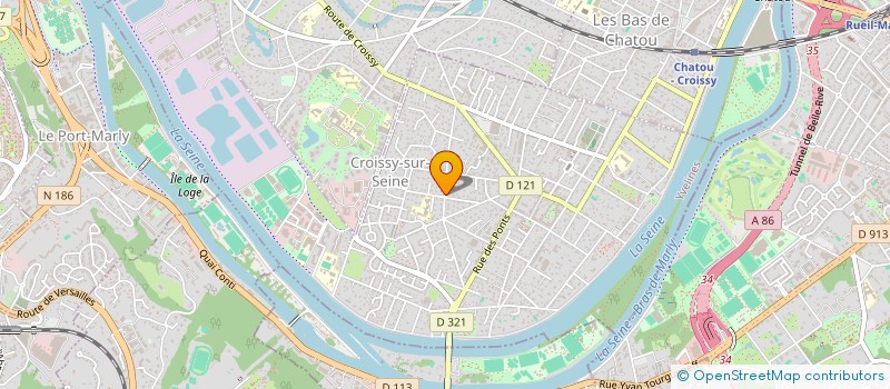 localisation de l'entreprise ASS  SOLIDARITE OCLAND  CROISSY-SUR-SEINE