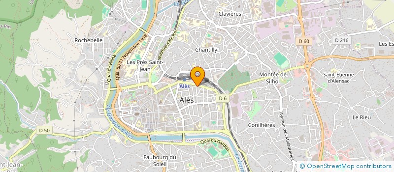 localisation de l'entreprise ASS SOLIDARNET à ALES