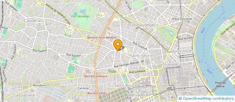 localisation de l'entreprise ASS. SONAME à BORDEAUX