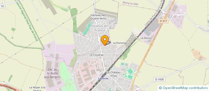 localisation de l'entreprise ASS SONO FOLIES  LOUVRES