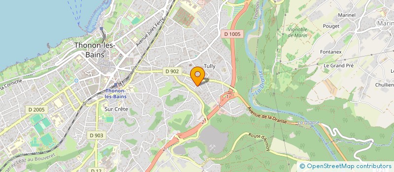 localisation de l'entreprise ASS.SOS FAMILLES EMMAUS THONON LES BAINS FONDATEUR ABBE PIERRE à THONON-LES-BAINS