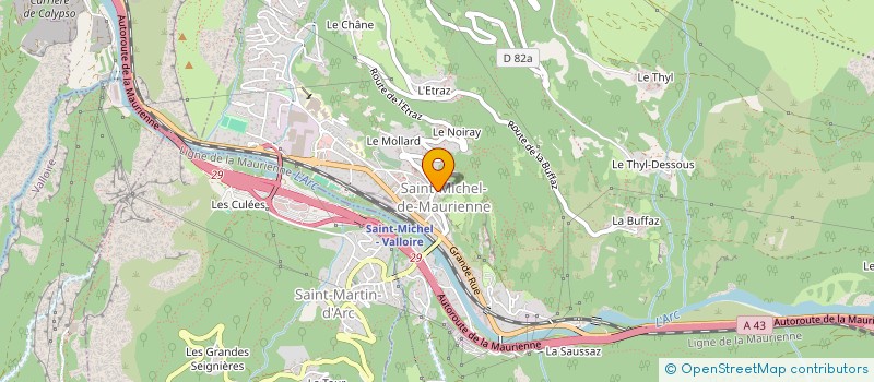 localisation de l'entreprise ASS  SOU DES ECOLES  SAINT MARTIN D'ARC