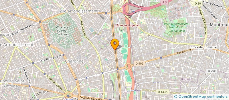 localisation de l'entreprise ASS SOUFFLE D'ART  PARIS