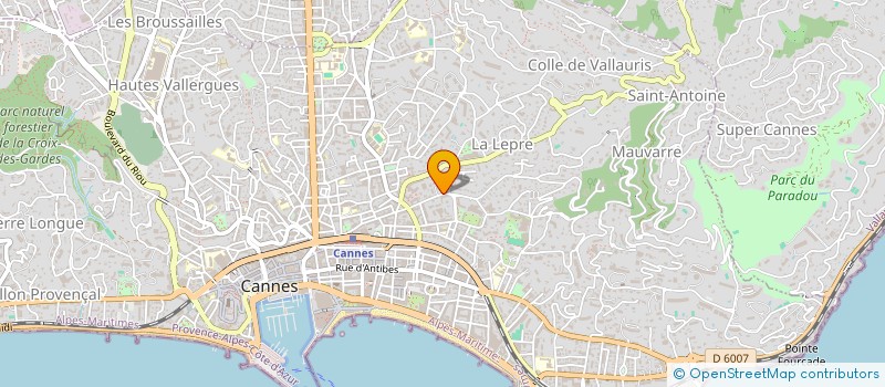 localisation de l'entreprise ASS SOULEIRO (CADRAN SOLAIRE) à CANNES