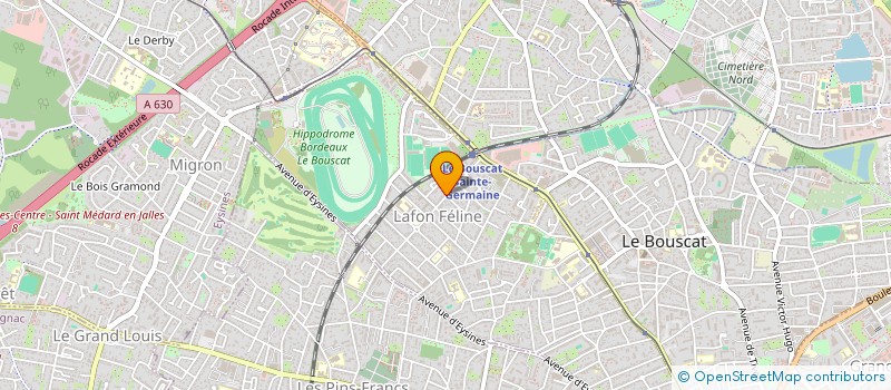 localisation de l'entreprise ASS SOURCE VIE  LE BOUSCAT