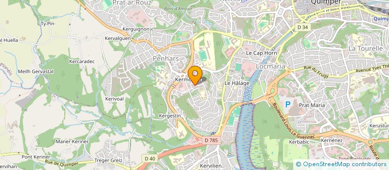 localisation de l'entreprise ASS SOURCES VIVES PNL ET MIEUX ETRE à QUIMPER