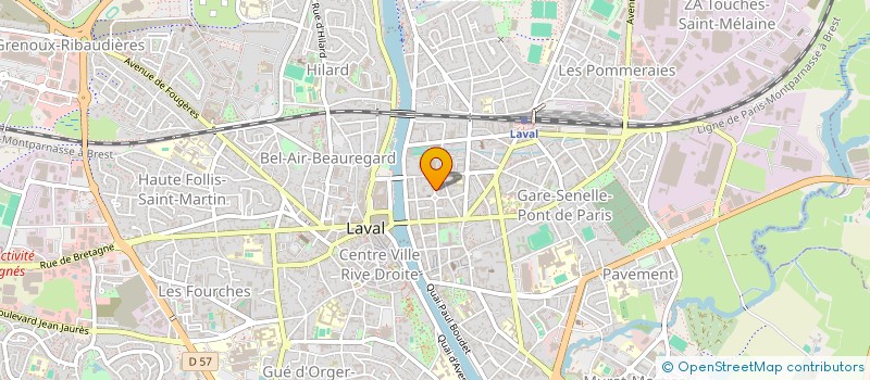 localisation de l'entreprise ASS SOURIRE AFRIQUE VIE A HONNEUR à LAVAL