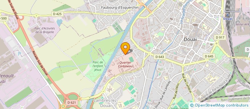 localisation de l'entreprise ASS SOUS OFFICIERS DU DOUAISIS à DOUAI