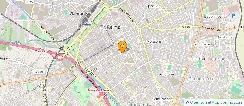 localisation de l'entreprise ASS SOUTIEN ACTEURS PASTOR DIOCESE REIMS  REIMS