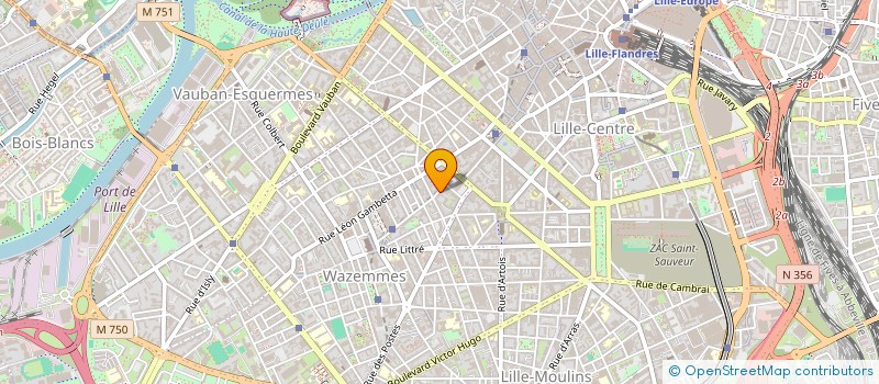 localisation de l'entreprise ASS SOUTIEN ACTION PERSON DPT NORD à LILLE