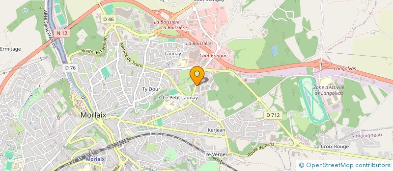 localisation de l'entreprise ASS SOUTIEN ADULTES EN DIFFICULTE à MORLAIX
