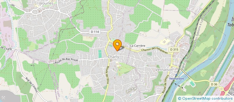 localisation de l'entreprise ASS SOUTIEN AUX FAMILLES INTER SPECTABLE  CHARLY