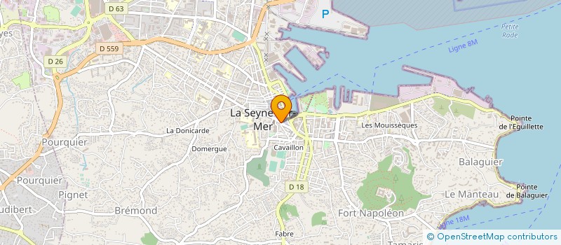 localisation de l'entreprise ASS SOUTIEN CANDITATURE CHARLES SCAGLIA à LA SEYNE-SUR-MER