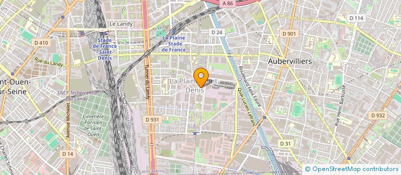 localisation de l'entreprise ASS SOUTIEN CONGRES SOC HIST ET SCIENTIF à AUBERVILLIERS