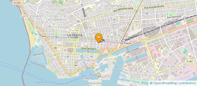 localisation de l'entreprise ASS SOUTIEN CTRE HAVRAIS D'ALCOOLOGIE  LE HAVRE