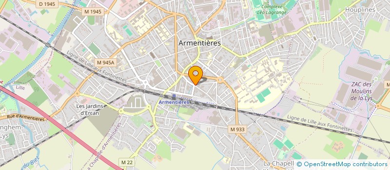 localisation de l'entreprise ASS SOUTIEN DES S O A NATATION à ARMENTIERES