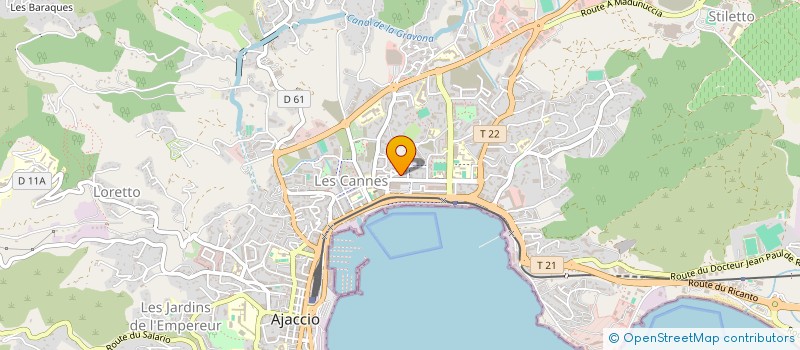 localisation de l'entreprise ASS SOUTIEN ET ACCOMPAGNEMENT FAMILIAL DE CORSE-DU-SUD à AJACCIO
