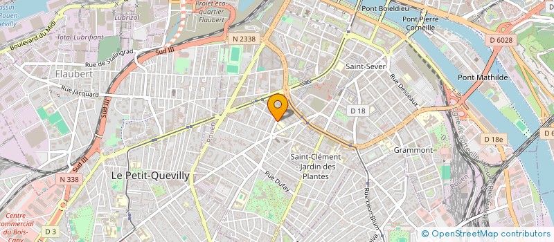 localisation de l'entreprise ASS SOUTIEN FORMAT AUDIOVISUEL INFORMAT à ROUEN